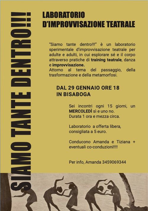 "SIAMO TANTE DENTRO!" - Laboratorio improvvisazione teatrale