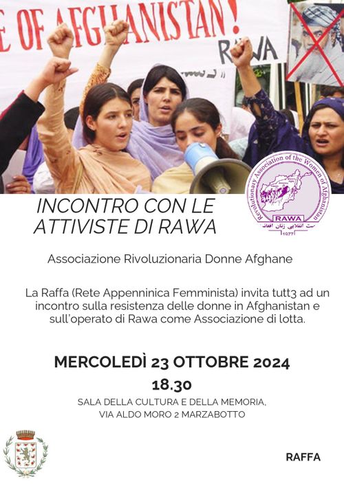 Rawa e la sua resistenza in Afganistan